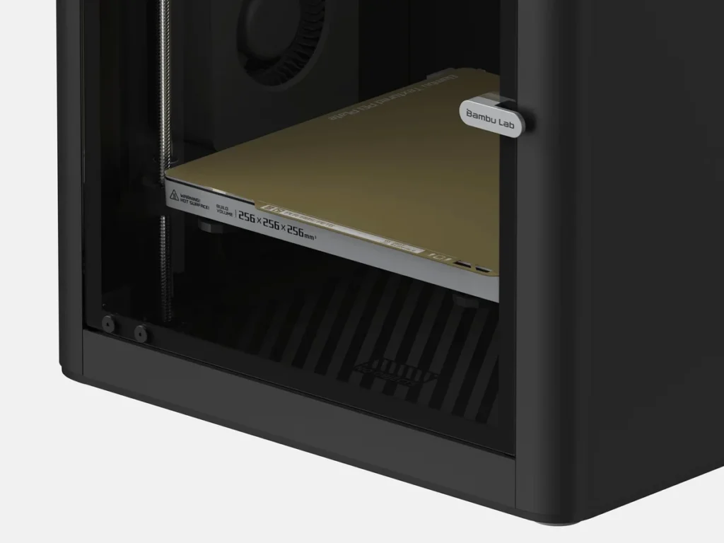 Стол с пластиной Textured PEI внутри Bambu Lab P1S AMS 2 Pro Combo