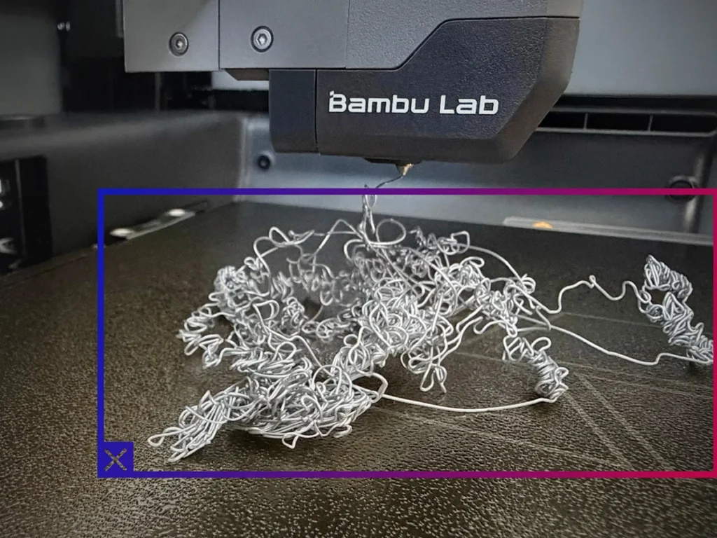 Контроль печати Bambu Lab P2S Combo: камера находит «спагетти»