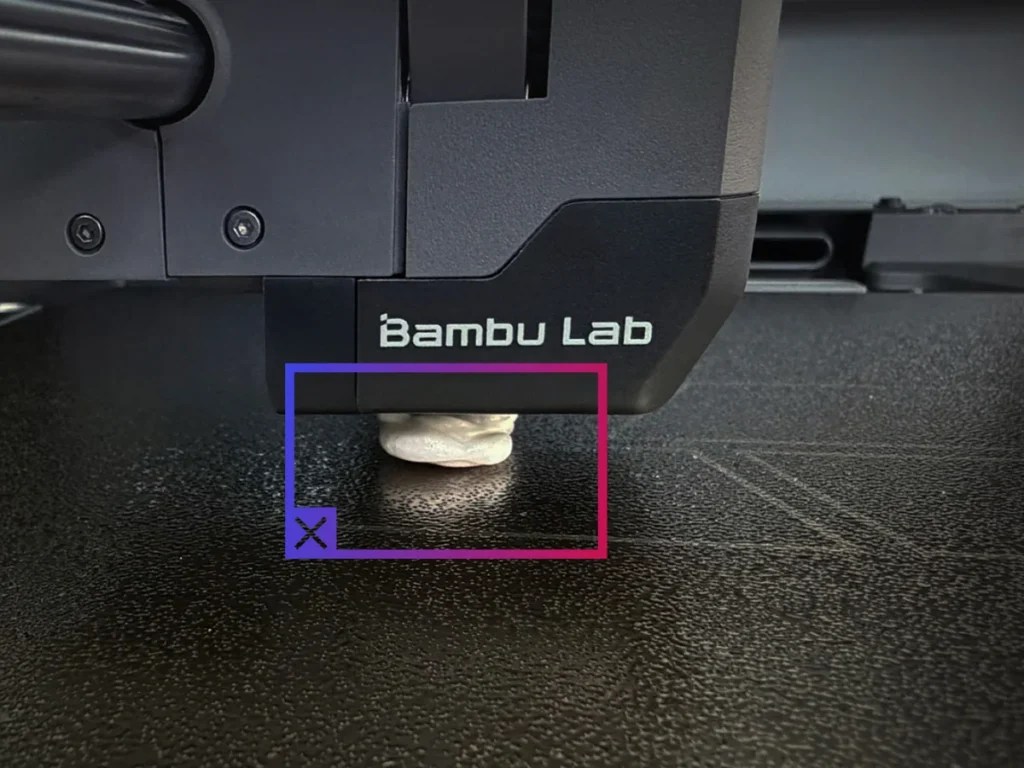 Камера Bambu Lab P2S обнаруживает налипание пластика на сопло