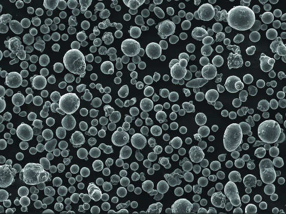 Порошок под микроскопом - EOS Aluminium AlSi10Mg
