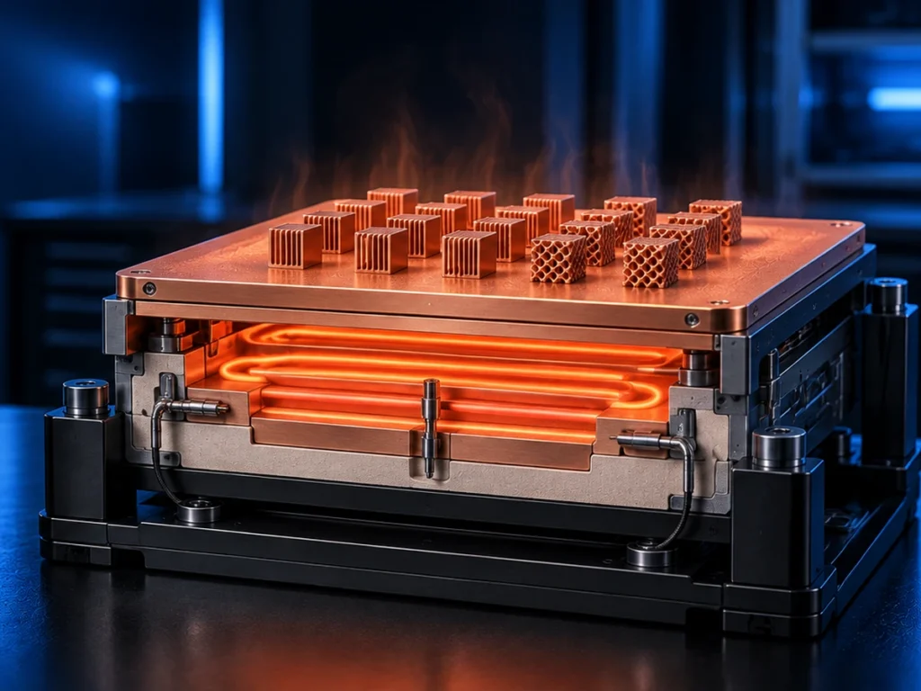 Платформа построения с подогревом до 200 °C в Ai-Form G1 и G2, рендер FastForm