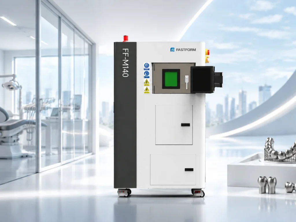 3D-принтер FastForm FF-M140 в стоматологической лаборатории, рендер FastForm