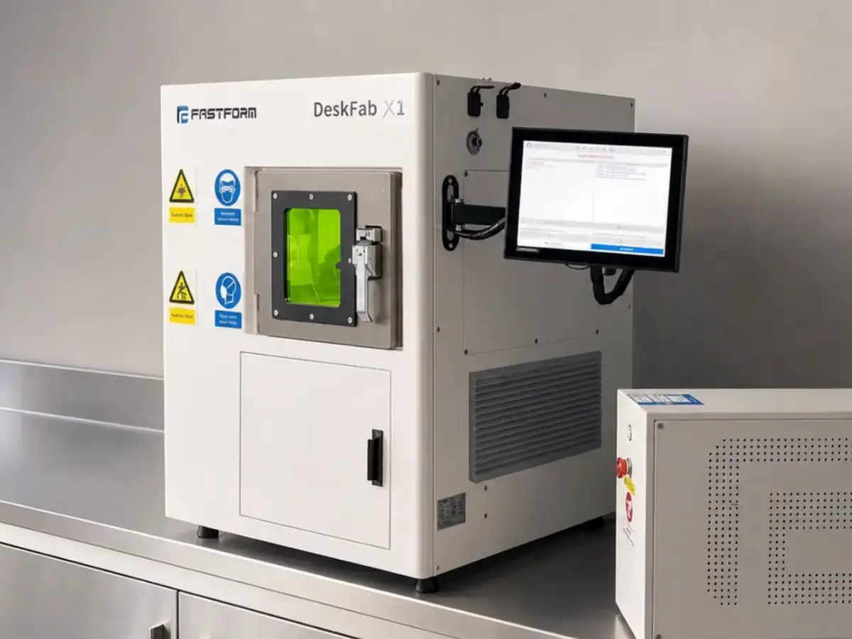 3D-принтер FastForm DeskFab в лаборатории, кадр ролика производителя