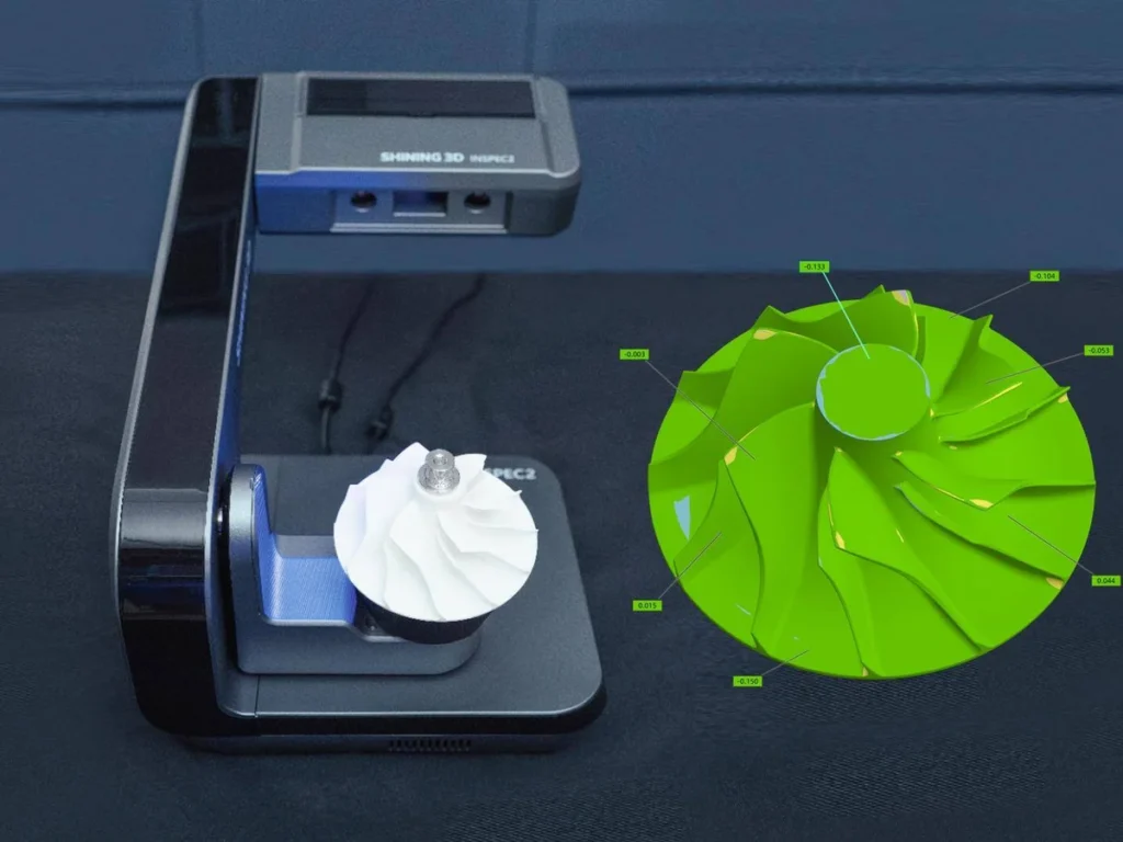 Контроль по CAD-модели - Shining 3D AutoScan Inspec2