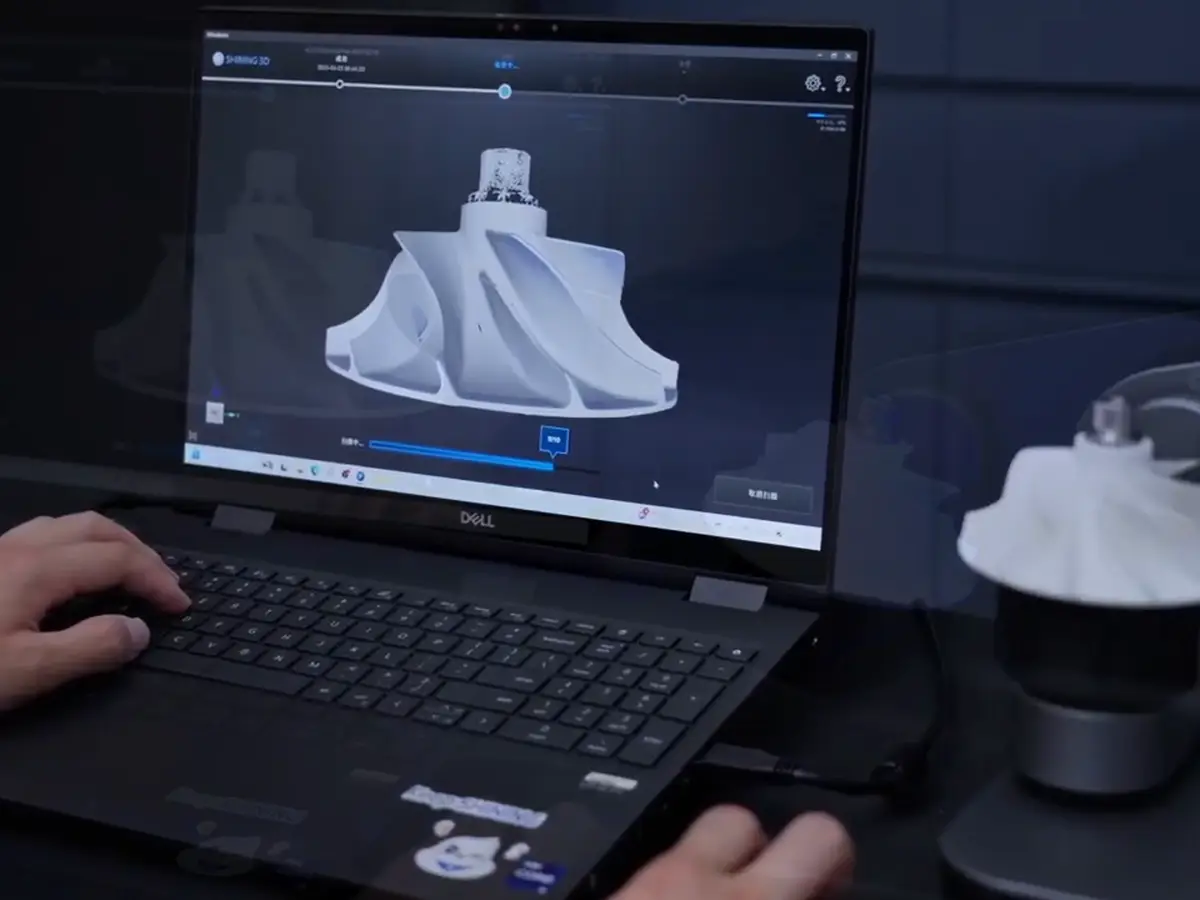 Модель в программе во время съёмки - Shining 3D AutoScan Inspec2