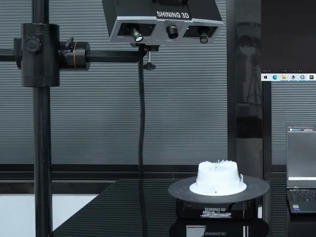 Съёмка на поворотном столе - Shining 3D OptimScan 5M Plus