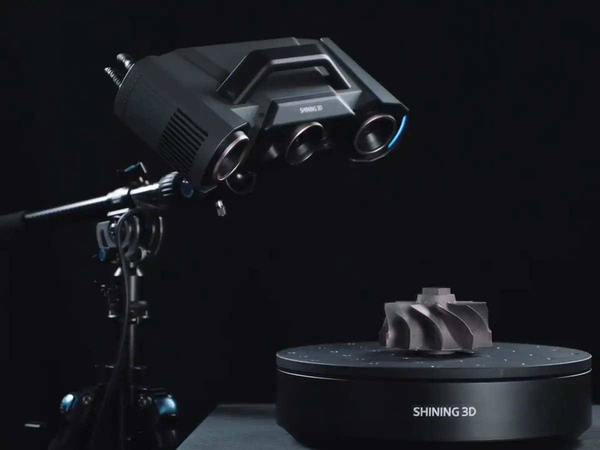 Съёмка на поворотном столе - Shining 3D OptimScan Q12 HD