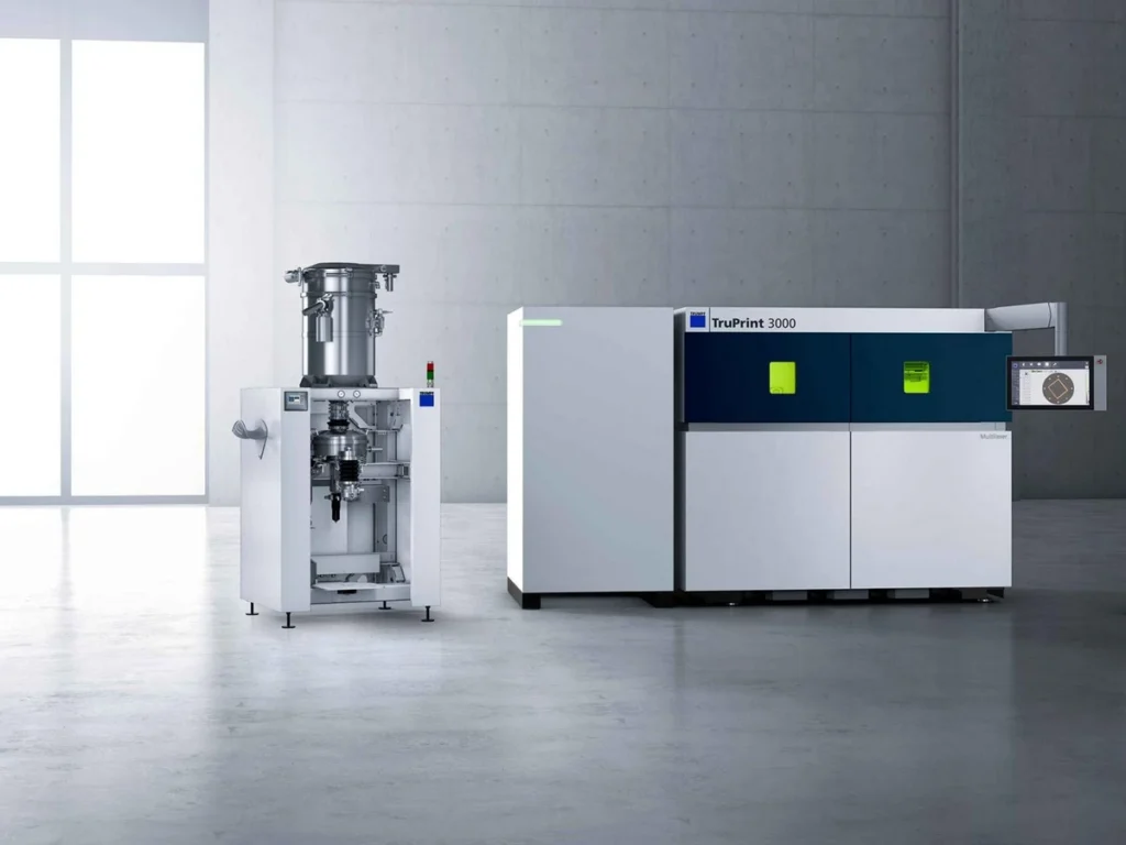 Работа с порошком и деталями - TRUMPF TruPrint 3000